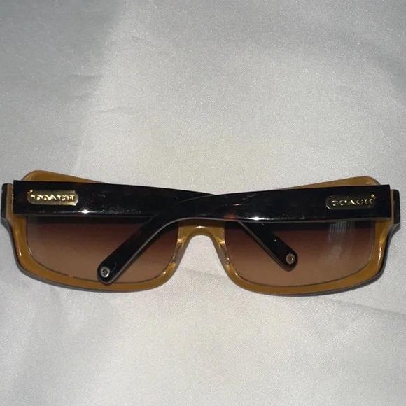 😎 COACH Brown Sunglasses with signature case - Picture 6 of 12